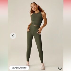 Beyond Yoga POWERBEYOND™ Strive Pocket Midi Legging 2.0 - Size L -Modern Olive